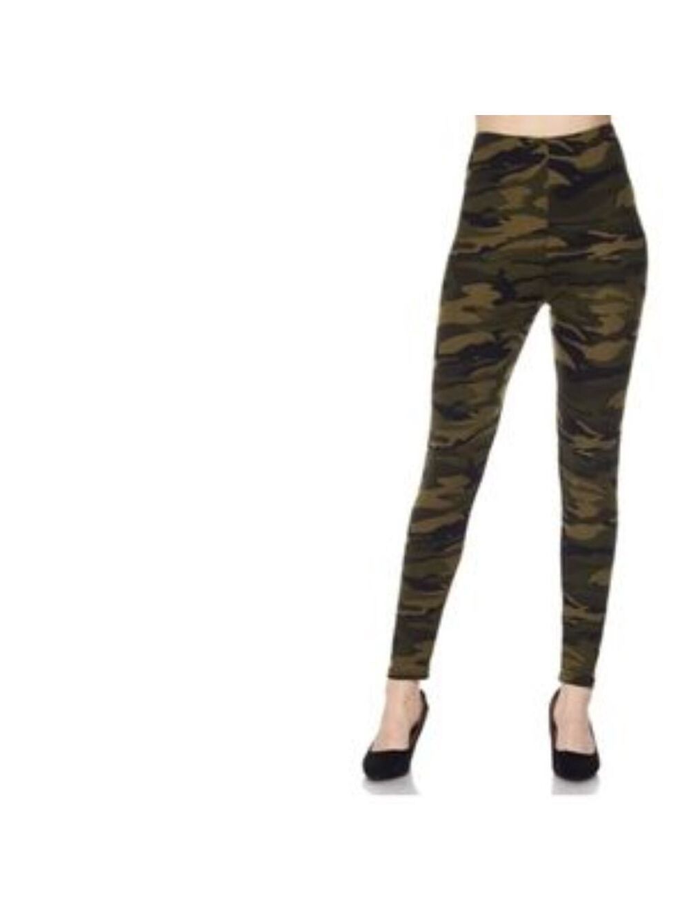 Camouflage Print Buttery Soft Leggings New - Picture 2 of 3